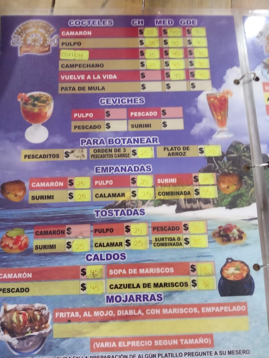 Marisquería Playa San José Menu - Image 4