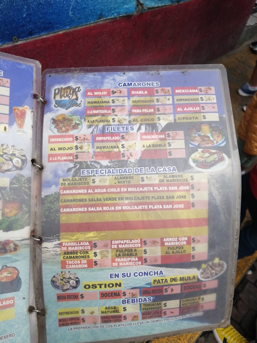 Marisquería Playa San José Menu - Image 5