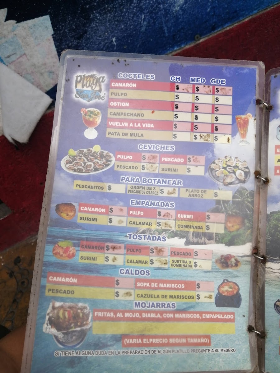 Marisquería Playa San José Menu - Image 6